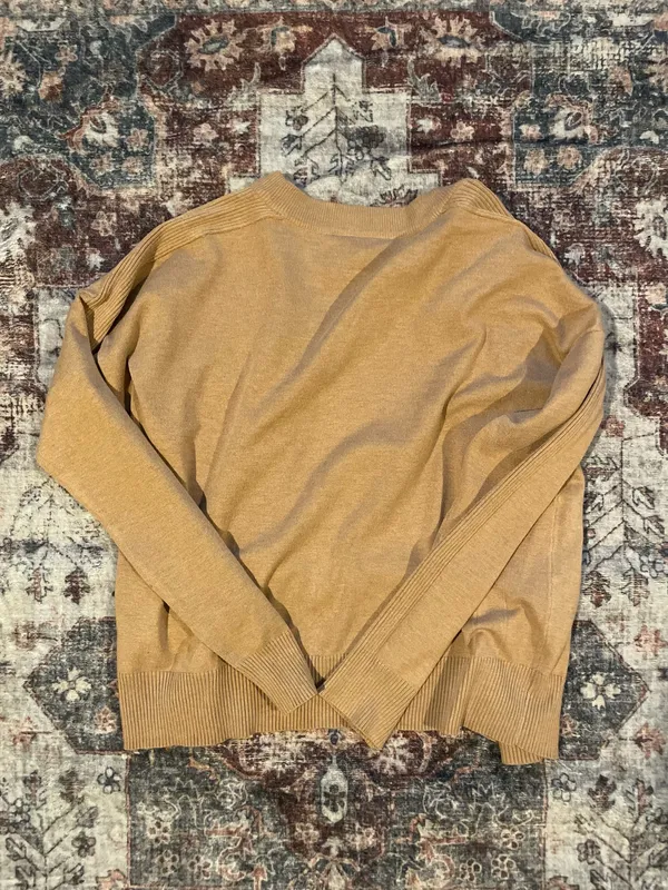 Tan brown cardigan - Image 3
