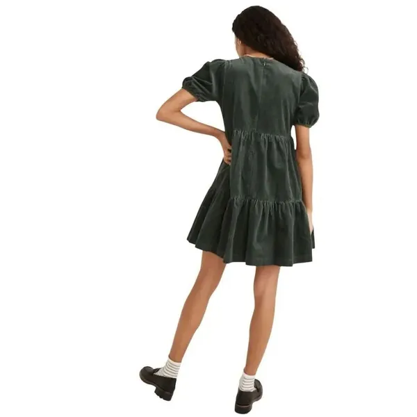 Madewell corduroy aidy square-neck tiered mini dress 2 - Image 5
