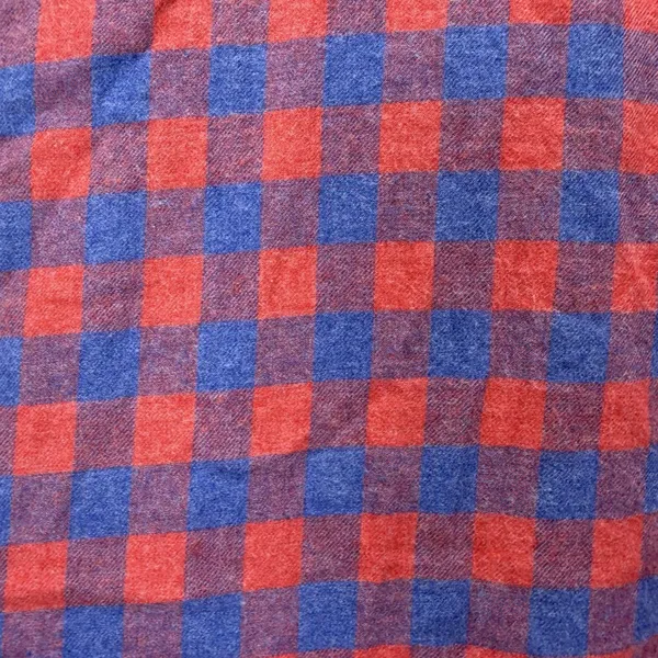 LL Bean Womens Red‎ Blue Plaid Flannel Button Front Shirt Size XL - Image 5