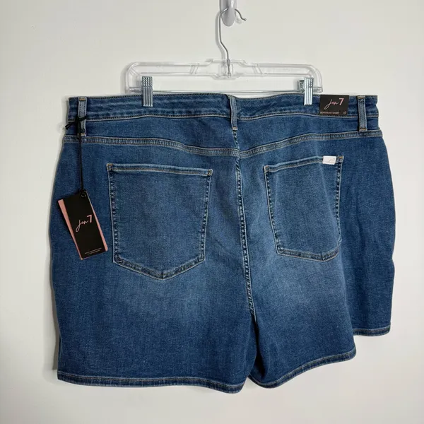 NWT Jen7 By 7 For All Mankind Boyfriend Shorts In Blue Wash Size 22‎ Plus - Image 6