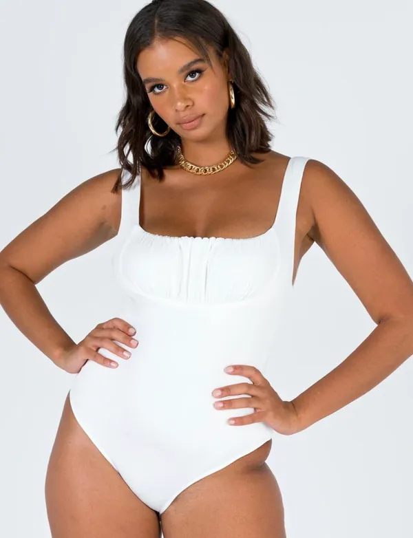 Princess Polly Aggie Bodysuit White - Image 2