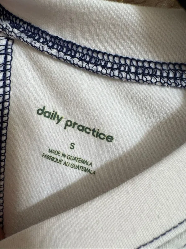Daily Practice By Anthropologie Ivory T-Shirt Maxi Dress Small NWT - Image 5