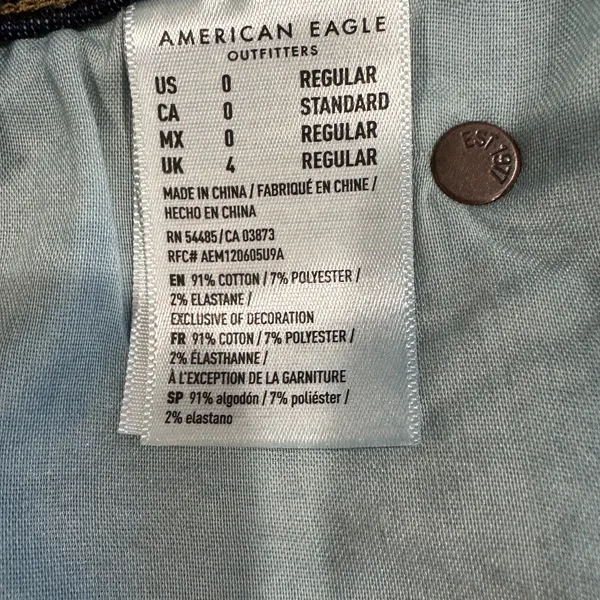 American Eagle - Next Level Stretch Denim Skirt - Size 0 - NEW‎ With Tags. - Image 4