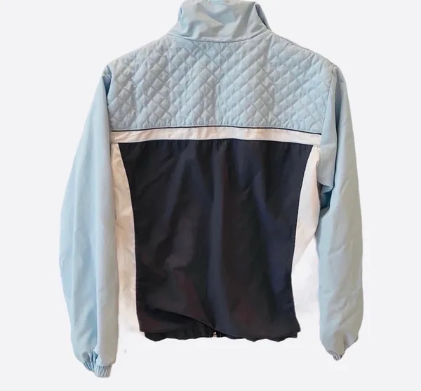 Vintage Head Tennis Quilted Retro Warm Up Track Jacket Blue White S Athletic - Image 7