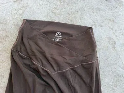 Brown Flare crossover pants - Image 2