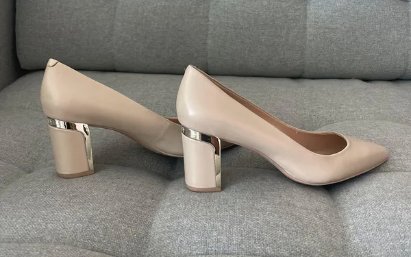 DKNY Nude Pointy Heels - Image 2