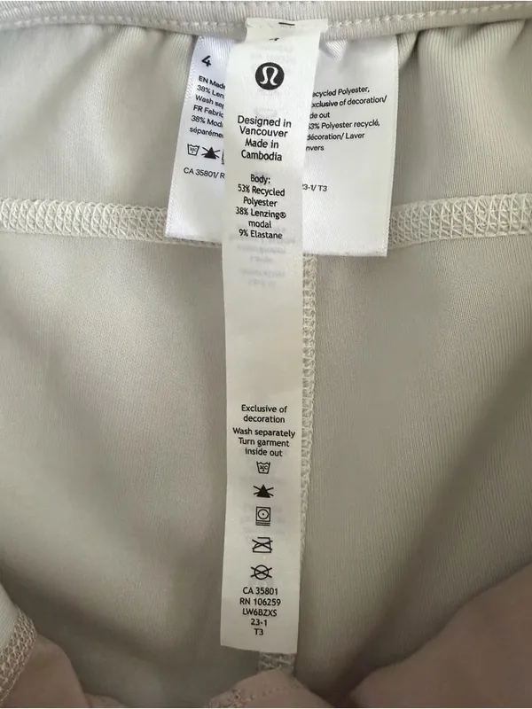 Lululemon Softstreme High-Rise Straight Leg Crop Pants White Opal W6BZXS‎ - Image 7