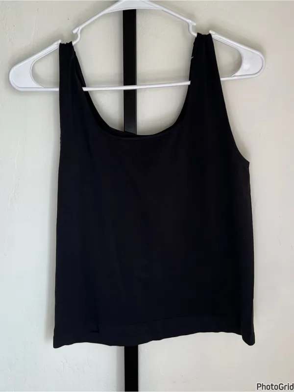 Skims Soft Lounge Black Tank 2X Eclipse New With Tags - Image 2