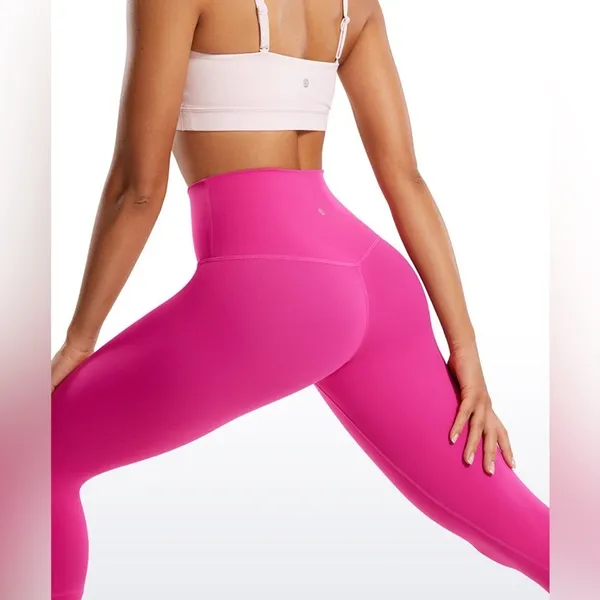 CRZ YOGA Thermal Fleece Lined Leggings 28'' NWTs XS Hibiscus Purple - Image 9