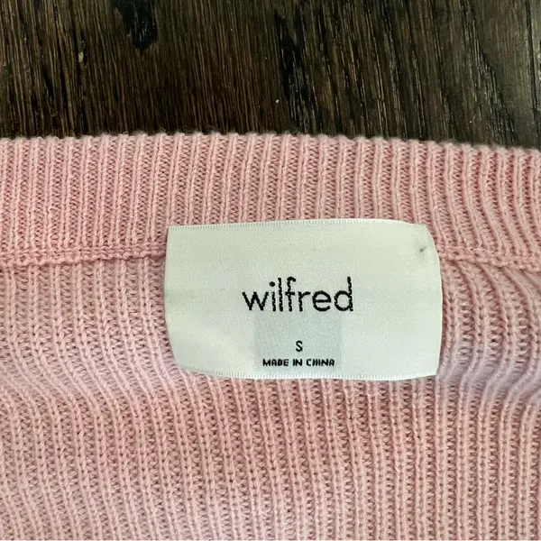 Wilfred Soft Pink V-Neck Sweater - Image 3