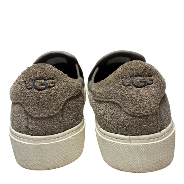 UGG Jass Suede Slip On Platform Sneakers Taupe Gray Casual Shoes Womens 6 - Image 3