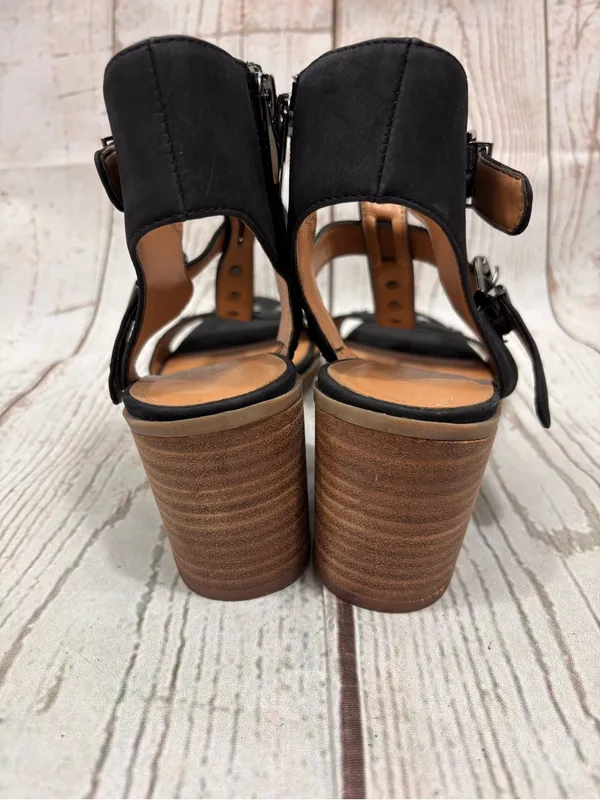 Franco Sarto Haven Studded Sandals Block Heel and Buckled Ankle Straps Sz 8 - Image 4