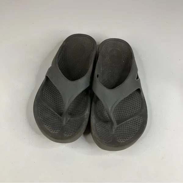 Oofos‎ Ooriginal Gray Flip Flop Sandals Size 8 - Image 2