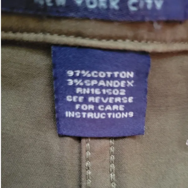 NWOT‎ Army Olive Green Denim Pants Ankle Zipper Grunge Minimalist Utility - 28 - Image 6