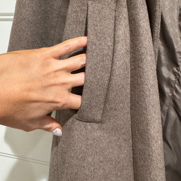 Cole Haan Tie-waist Wool blend Wrap coat - Image 5