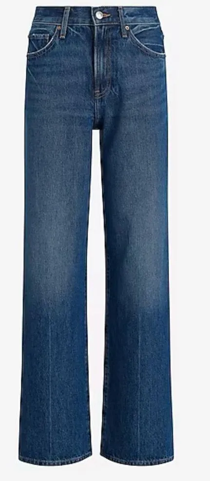 EXPRESS Design Studio Wide Leg Blue Jeans - Image 6