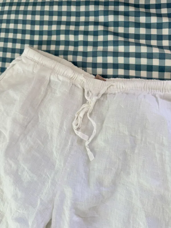 H&M Linen Pants White - Image 4