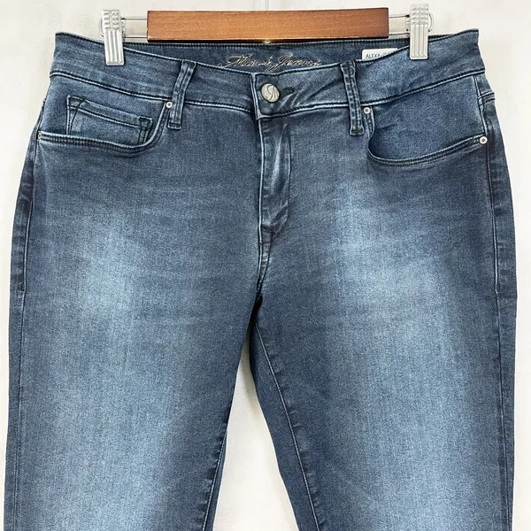 Mavi Jeans Womens 31/30 Alexa Mid Rise Skinny Dark‎ Wash Classic Stretch Ankle - Image 5