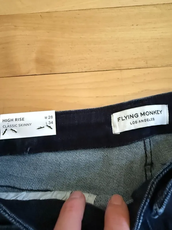 Flying Monkey High Rise Classic Skinny Jeans  - Image 3