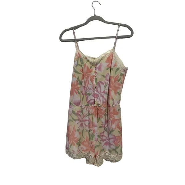 Vintage‎ Victoria's Secret Gold Label Lingerie Romper Teddy, Pink Pastel - Image 2