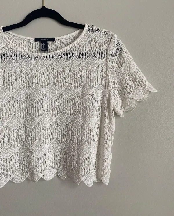 Forever 21 Lace Crop Top - Image 2
