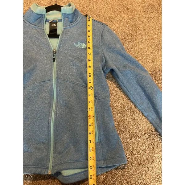 The North Face Teal Color Full Zip Fleece Jacket Women's‎ Size Medium - Image 4