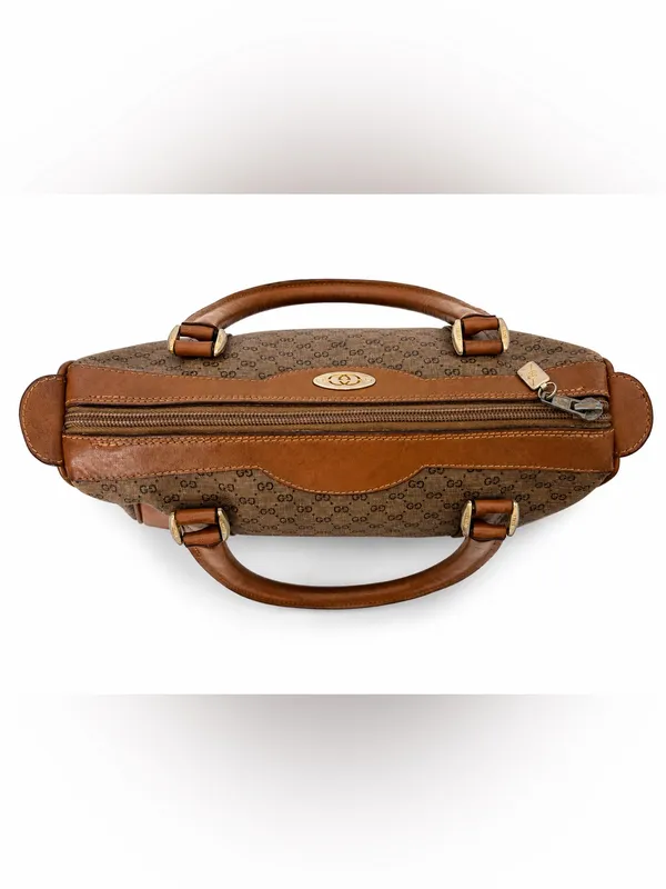 Vintage Gucci GG Monogram Boston Satchel Bag - Image 5