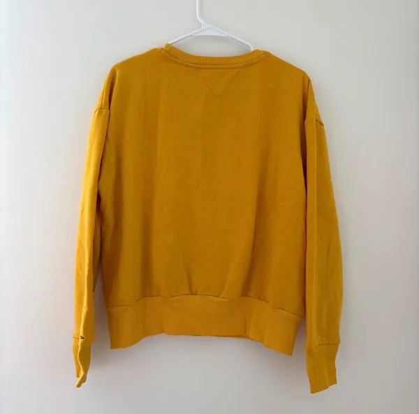 Yellow/Gold Tommy Hilfiger Collegiate Crewneck - Image 5