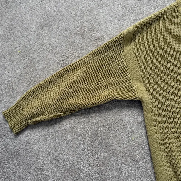 Ava & Viv Quarter Zip Shaker Stitch Pullover Sweater Moss Green Size X / 14W - Image 7