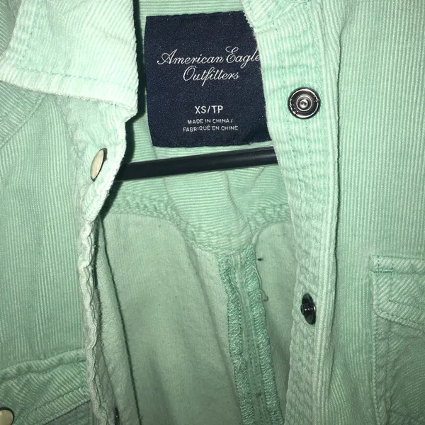 Super cute mint green flannel - Image 4