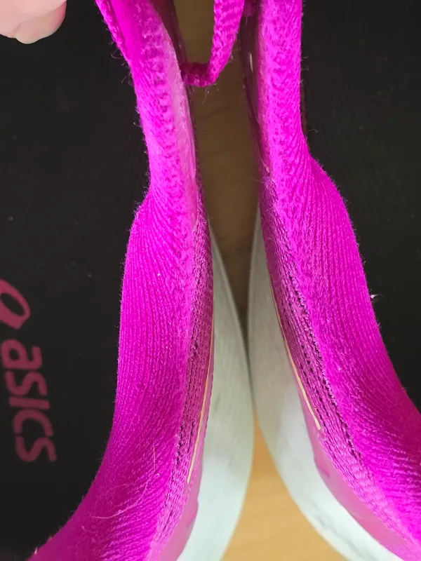 ASICS Women's Fuchsia/Pink Cushioned Running Shoes Size 5.5 - Image 3