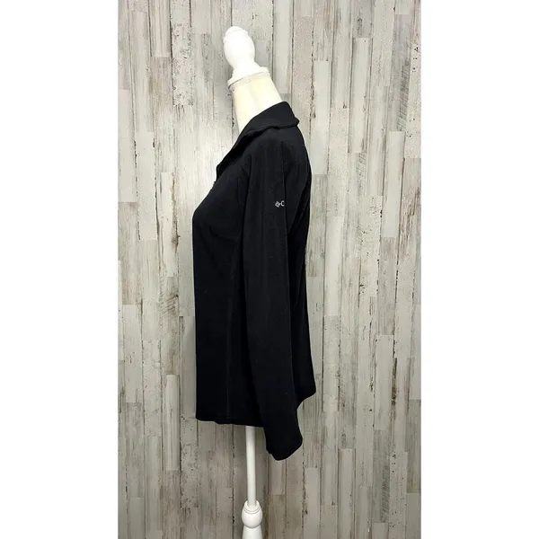 Columbia Women's Black 1/2 Zip Fleece Pullover Size‎ Medium Casual Top - Image 4
