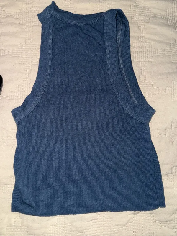 SET ACTIVE Ribbed High Neck Racerback Tank Top Small - Image 3