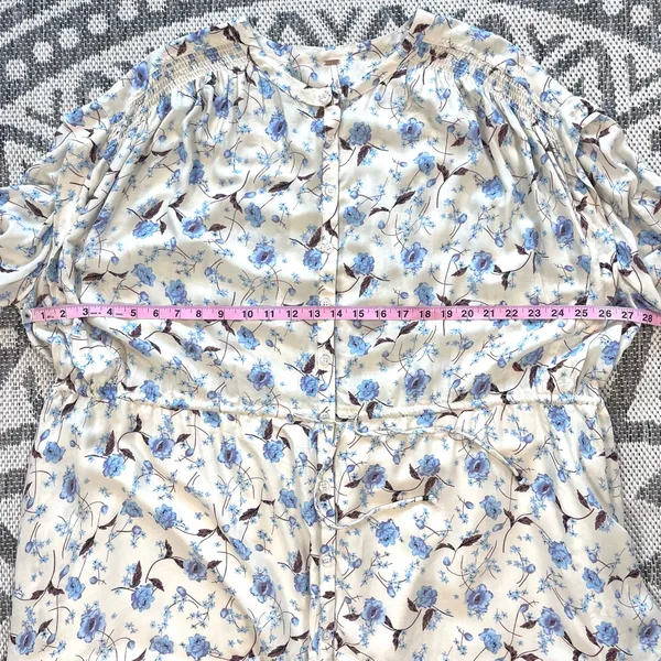 Free People Flower Fields Long Sleeve Mini Dress in Ivory Combo Medium - Image 10