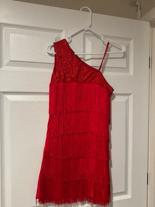 Flapper Costume Dress Red Size 4 - Image 2