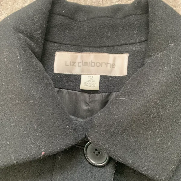 Liz Claiborne Long Wool Coat - Image 4