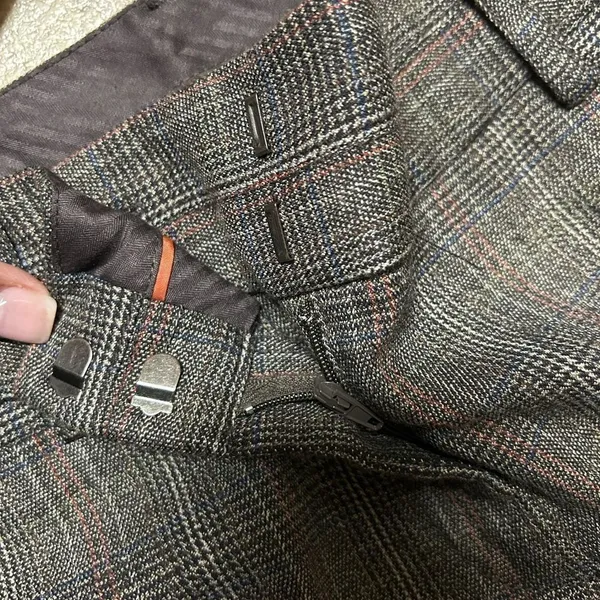 Zac & Rachel Plaid Brown & Pink Dress Pants(Size 8) - Image 7