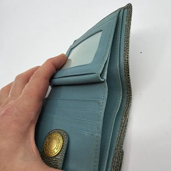 Coach Signature C Blue Leather Bifold Wallet - Image 8