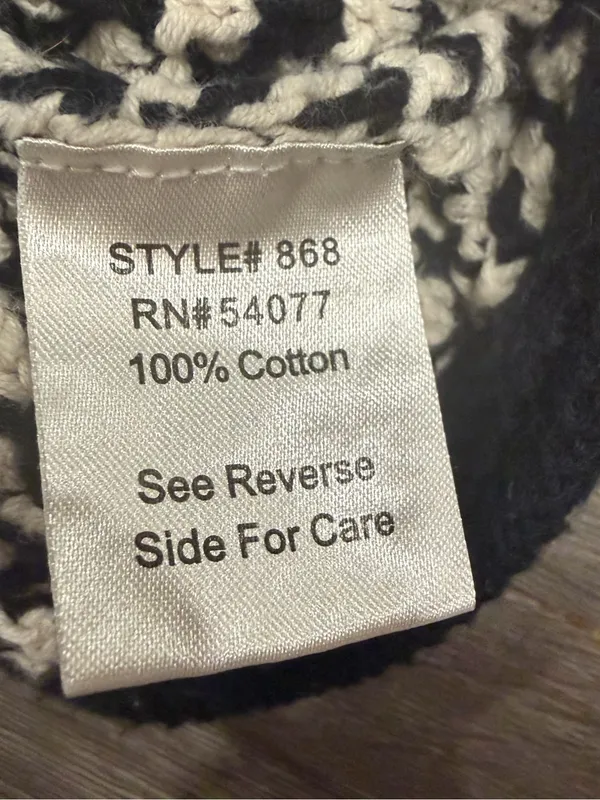 Cabi Coco Women’s Cardigan Sweater Black & White Waffle Knit Button Size Medium - Image 4