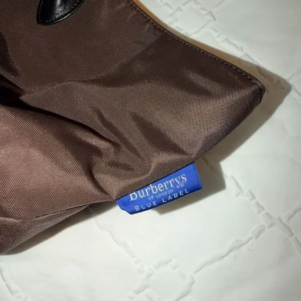 Authentic Burberry Nova Check Blue Label Tote Nylon Bag.(EUC) - Image 13