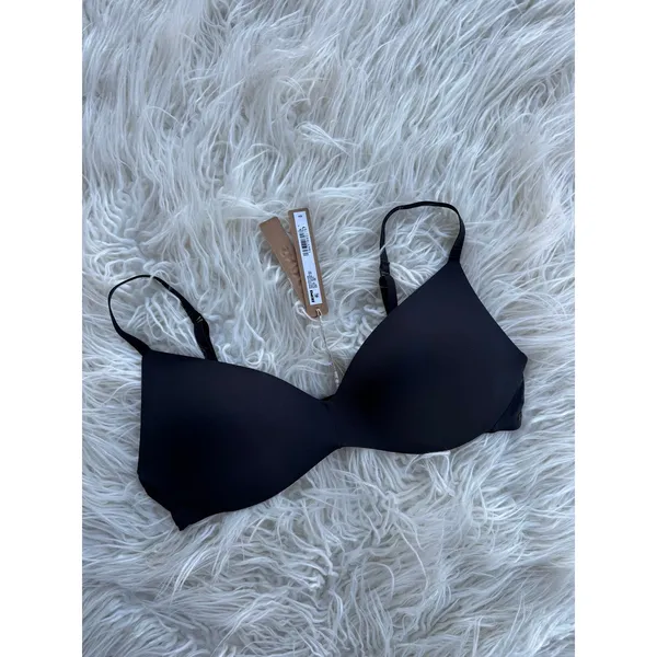 Skims Wireless Form Pushup Plunge Bra Onyx Size 36B - Image 3