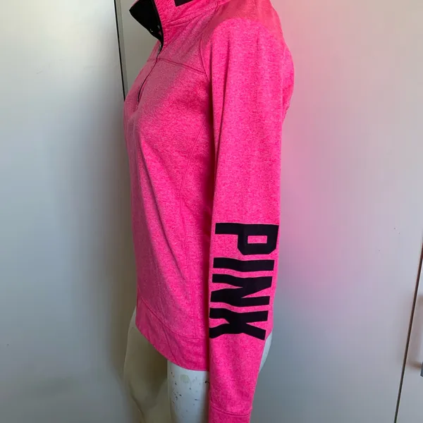 PINK Victoria’s Secret medium 1/4 zip pullover top - Image 2
