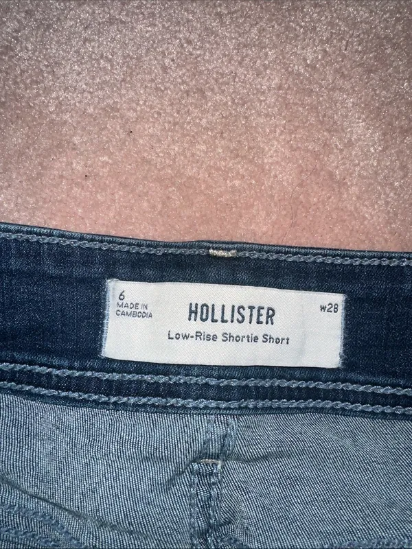 Hollister Low Rise Shortie Short Denim Shorts - Image 3