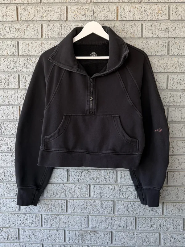 Lululemon Scuba Oversized Funnel Neck Hoodie Black XS/S - Image 3