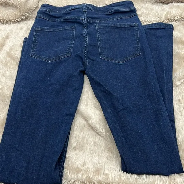 Free People button fly bootcut dark wash jeans 27 - Image 3