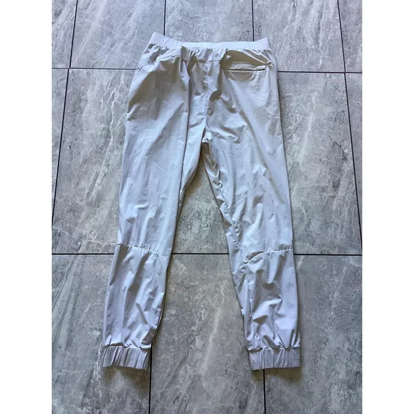 YoungLA Pants Womens XL Light Gray YLA251 Gym Joggers Zip Pockets Elastic Cuffs - Image 4