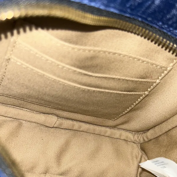 J. Crew Blue Chevron Crossbody Bag - Image 6