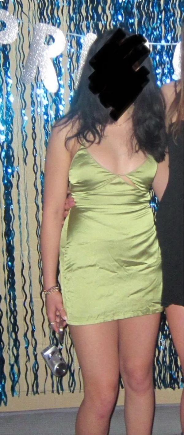 Beginning Boutique Green Mini Dress Homecoming - Image 2
