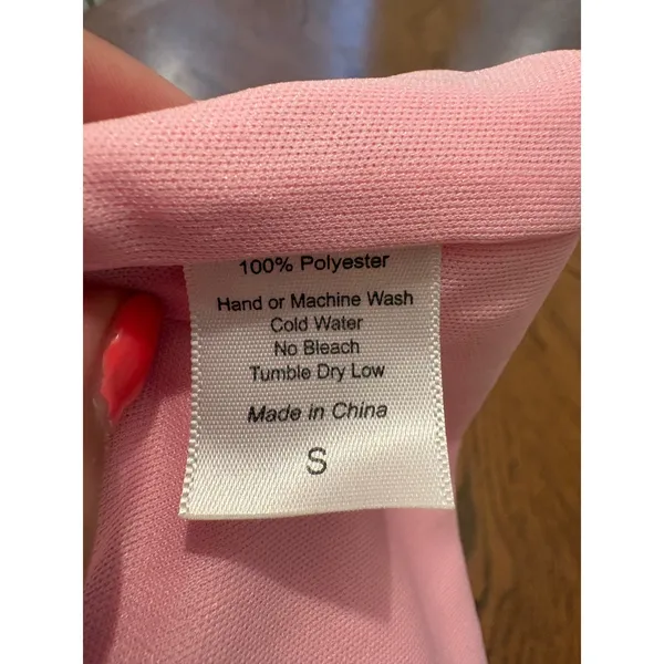 Lucy In The Sky Pink Ruffle Bow Back‎ Mini Dress Small Bodycon Party Homecoming - Image 6