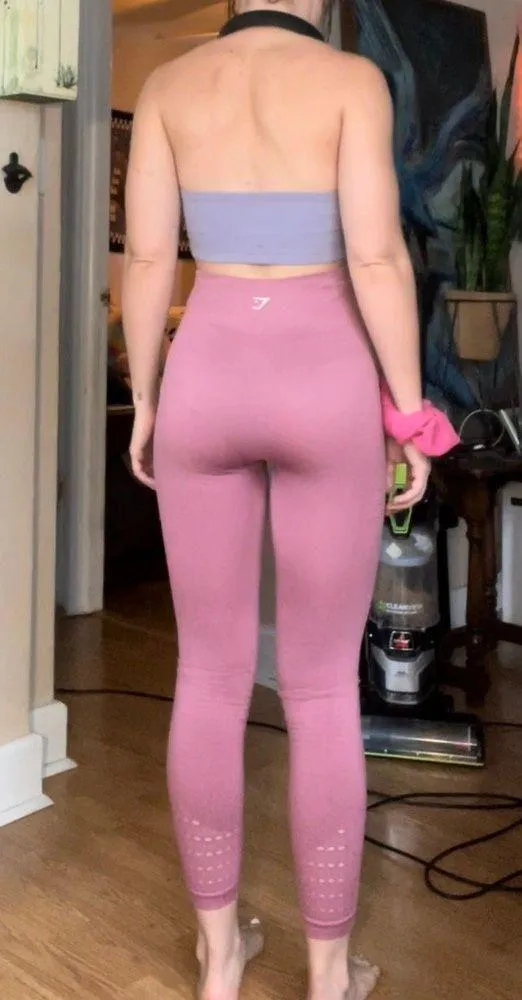 Gymshark Energy+ Seamless Leggings - Dusky Pink - Image 3